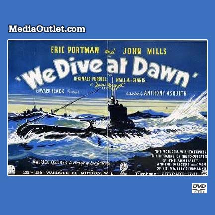 We Dive At Dawn DVD 1943 John Mills WWII UK Submarines